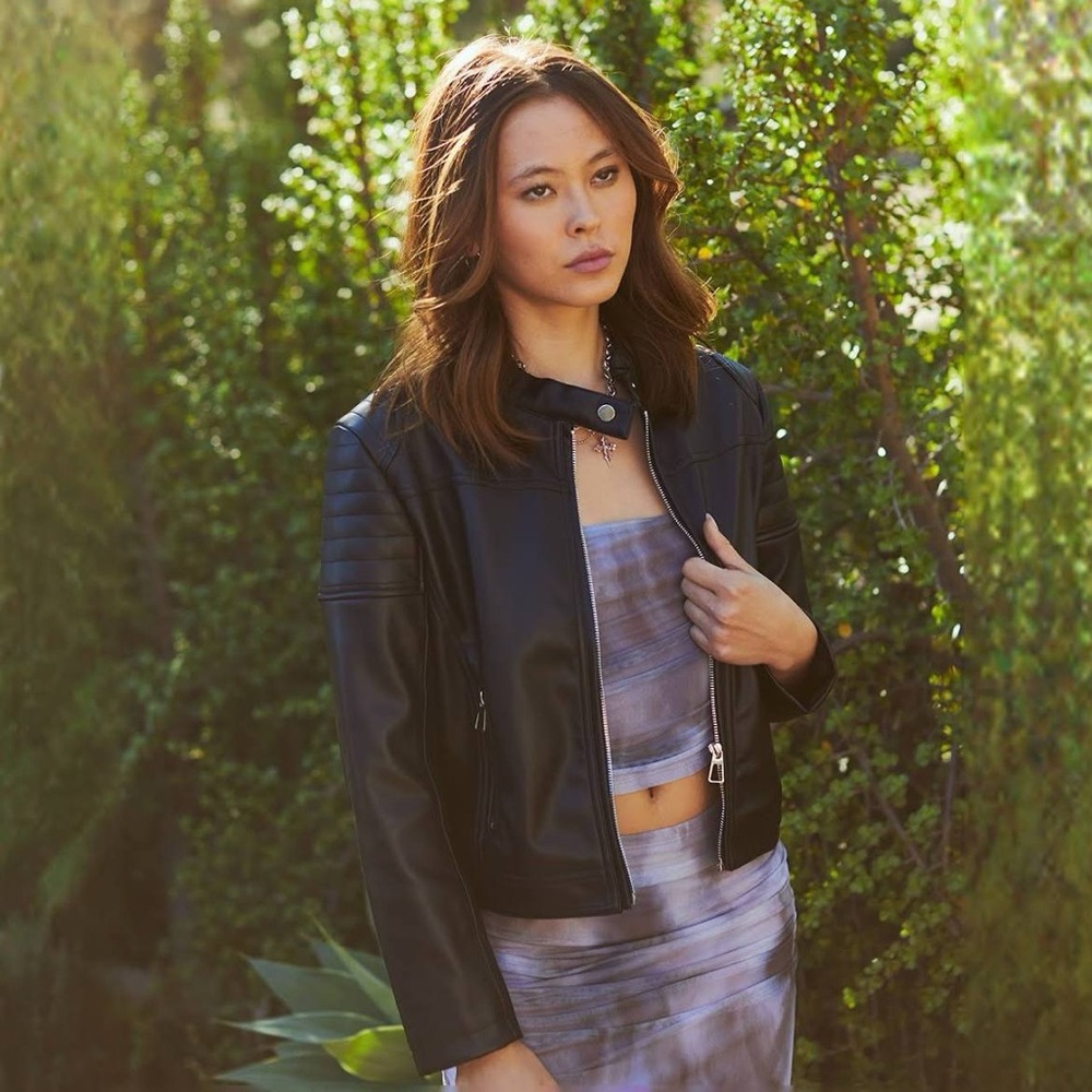 Tilly’s Faux Leather Women’s Moto Jacket